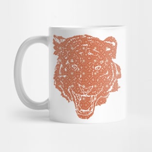 Tiger Silhouette with Pattern Mug